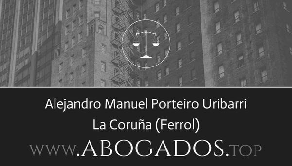 abogado Alejandro Manuel Porteiro Uribarri en Ferrol