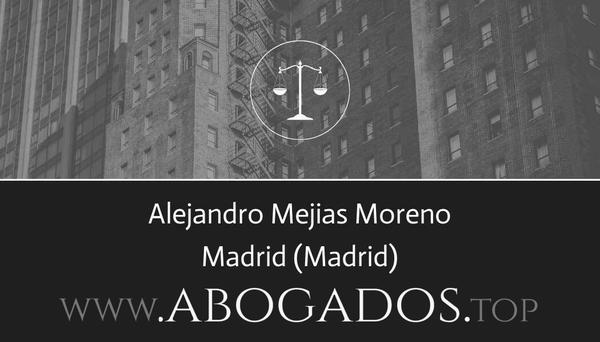 abogado Alejandro Mejias Moreno en Madrid