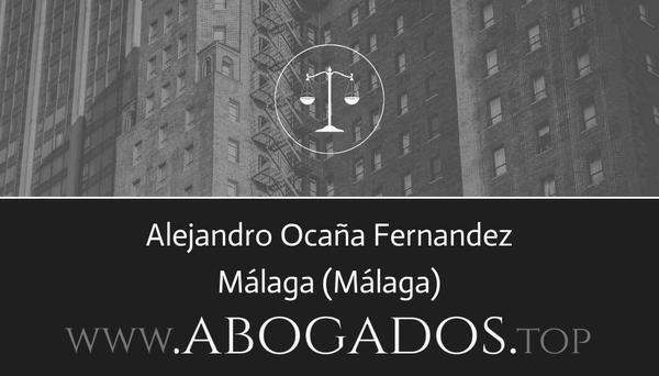 abogado Alejandro Ocaña Fernandez en Málaga