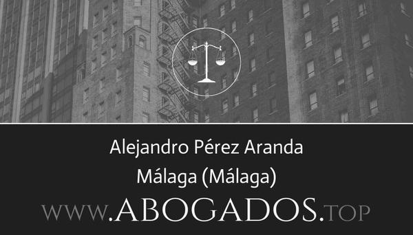 abogado Alejandro Pérez Aranda en Málaga