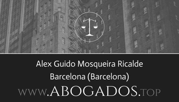 abogado Alex Guido Mosqueira Ricalde en Barcelona