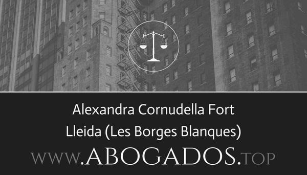 abogado Alexandra Cornudella Fort en Les Borges Blanques