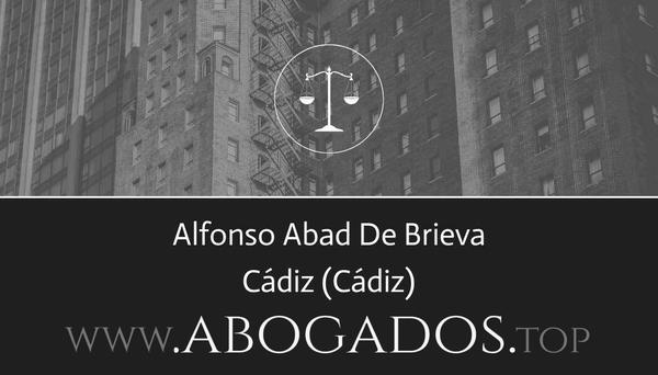 abogado Alfonso Abad De Brieva en Cádiz