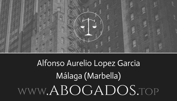 abogado Alfonso Aurelio Lopez Garcia en Marbella