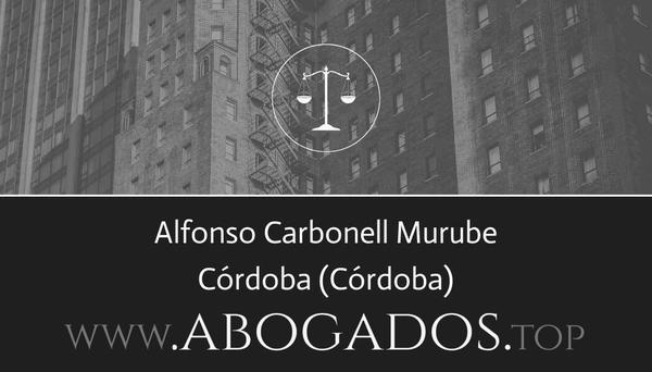 abogado Alfonso Carbonell Murube en Córdoba