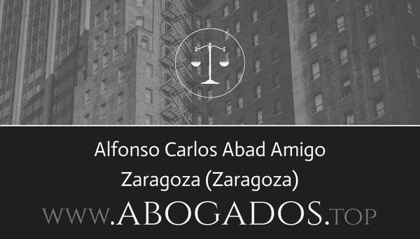 abogado Alfonso Carlos Abad Amigo en Zaragoza