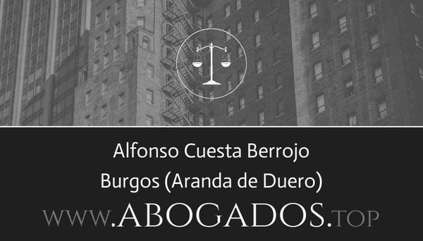 abogado Alfonso Cuesta Berrojo en Aranda de Duero