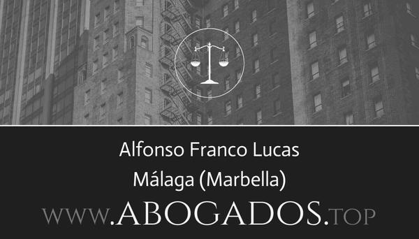 abogado Alfonso Franco Lucas en Marbella