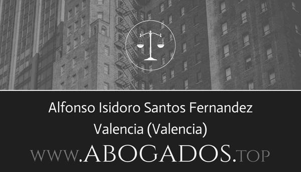 abogado Alfonso Isidoro Santos Fernandez en Valencia