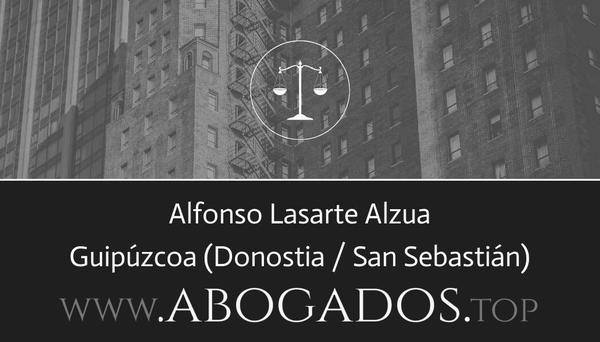 abogado Alfonso Lasarte Alzua en Donostia / San Sebastián