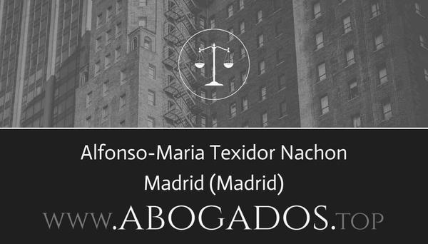 abogado Alfonso-Maria Texidor Nachon en Madrid