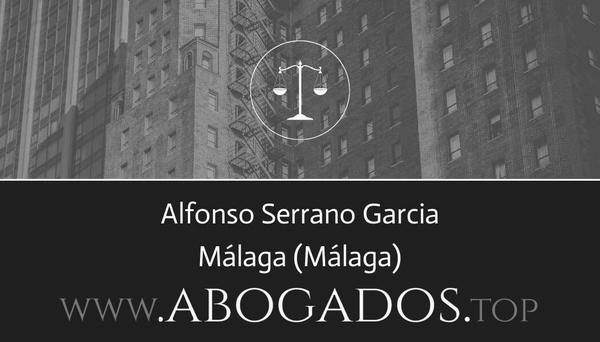 abogado Alfonso Serrano Garcia en Málaga