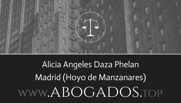 abogado Alicia Angeles Daza Phelan en Hoyo de Manzanares