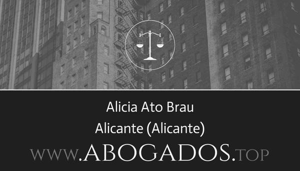 abogado Alicia Ato Brau en Alicante