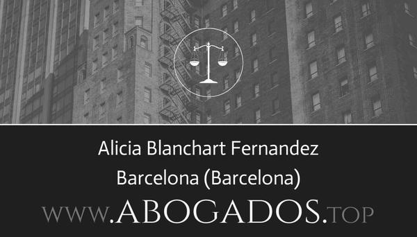 abogado Alicia Blanchart Fernandez en Barcelona