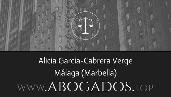 abogado Alicia Garcia-Cabrera Verge en Marbella