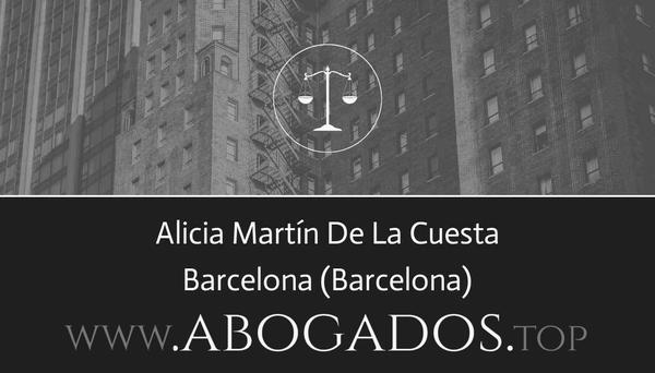 abogado Alicia Martín De La Cuesta en Barcelona