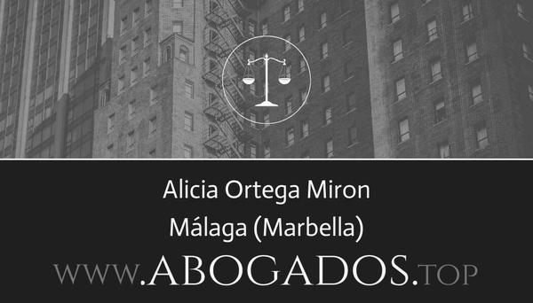 abogado Alicia Ortega Miron en Marbella