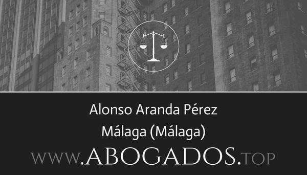 abogado Alonso Aranda Pérez en Málaga