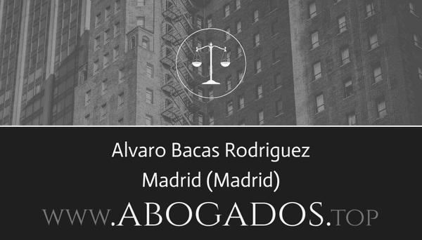 abogado Alvaro Bacas Rodriguez en Madrid