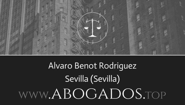 abogado Alvaro Benot Rodriguez en Sevilla