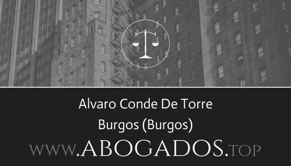 abogado Alvaro Conde De Torre en Burgos