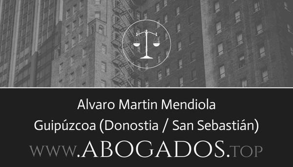 abogado Alvaro Martin Mendiola en Donostia / San Sebastián