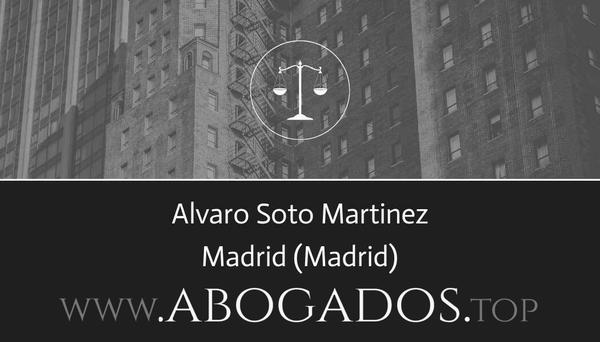 abogado Alvaro Soto Martinez en Madrid