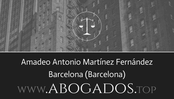 abogado Amadeo Antonio Martínez Fernández en Barcelona