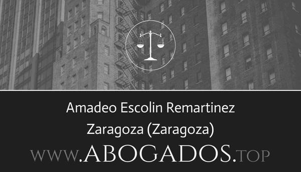 abogado Amadeo Escolin Remartinez en Zaragoza