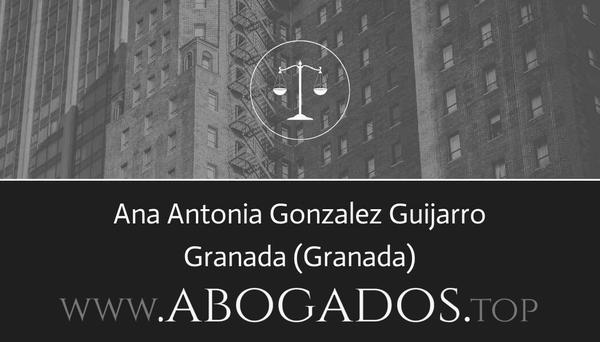 abogado Ana Antonia Gonzalez Guijarro en Granada