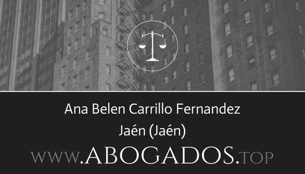 abogado Ana Belen Carrillo Fernandez en Jaén