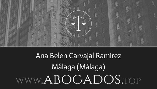 abogado Ana Belen Carvajal Ramirez en Málaga