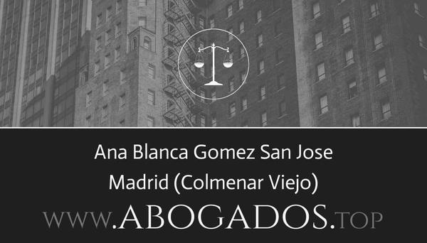 abogado Ana Blanca Gomez San Jose en Colmenar Viejo