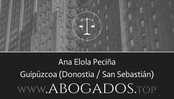 abogado Ana Elola Peciña en Donostia / San Sebastián