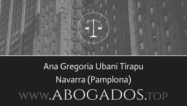 abogado Ana Gregoria Ubani Tirapu en Pamplona