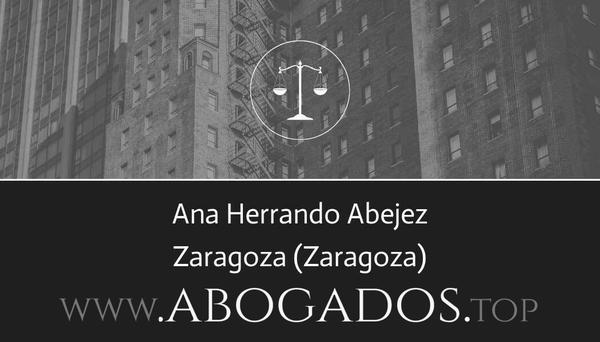 abogado Ana Herrando Abejez en Zaragoza