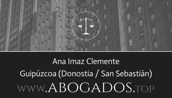 abogado Ana Imaz Clemente en Donostia / San Sebastián