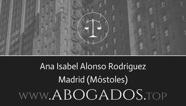 abogado Ana Isabel Alonso Rodriguez en Móstoles