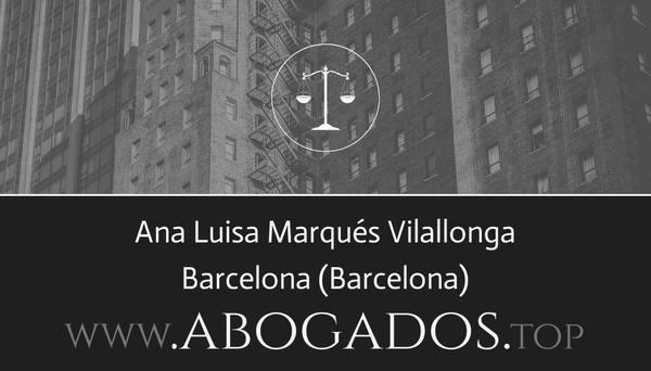 abogado Ana Luisa Marqués Vilallonga en Barcelona