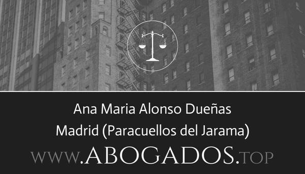 abogado Ana Maria Alonso Dueñas en Paracuellos del Jarama