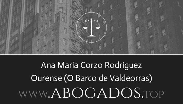 abogado Ana Maria Corzo Rodriguez en O Barco de Valdeorras