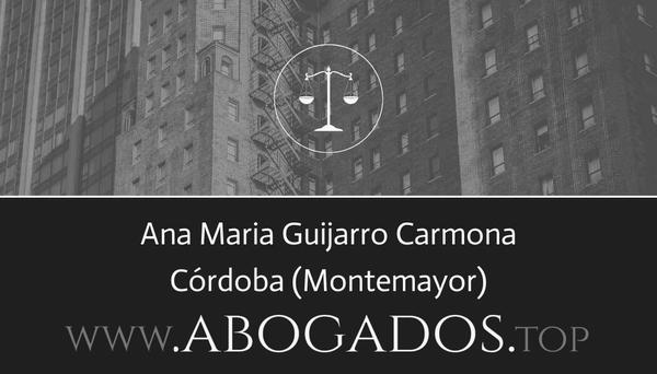 abogado Ana Maria Guijarro Carmona en Montemayor