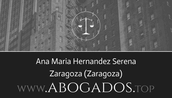 abogado Ana Maria Hernandez Serena en Zaragoza