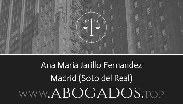 abogado Ana Maria Jarillo Fernandez en Soto del Real