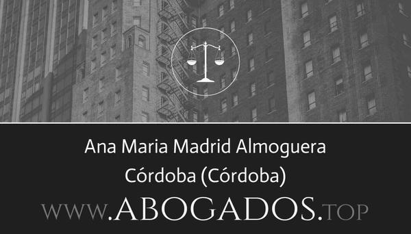 abogado Ana Maria Madrid Almoguera en Córdoba