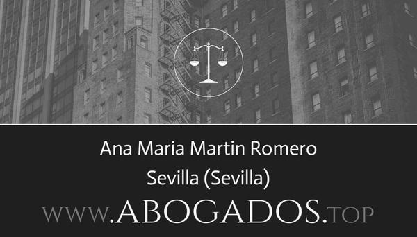 abogado Ana Maria Martin Romero en Sevilla