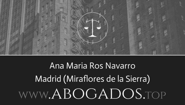 abogado Ana Maria Ros Navarro en Miraflores de la Sierra