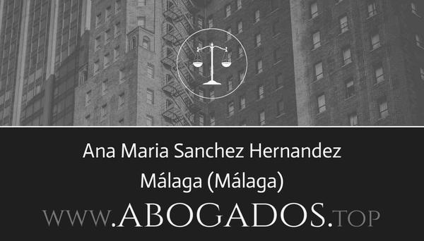 abogado Ana Maria Sanchez Hernandez en Málaga