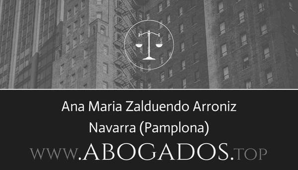 abogado Ana Maria Zalduendo Arroniz en Pamplona